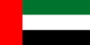Flag map of United Arab Emirates