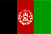 Flag map of Afghanistan