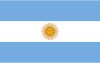 Flag map of Argentina