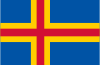 Flag map of Åland Islands