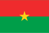 Flag map of Burkina Faso