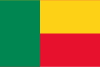 Flag map of Benin