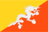Flag map of Bhutan