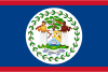 Flag map of Belize