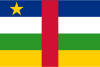 Flag map of Central African Republic