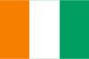 Flag map of Côte d'Ivoire