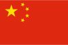 Flag map of China