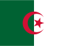 Flag map of Algeria