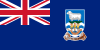 Flag map of Falkland Islands (Malvinas)