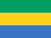 Flag map of Gabon