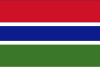 Flag map of Gambia