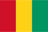 Flag map of Guinea