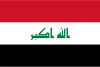 Flag map of Iraq