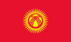 Flag map of Kyrgyzstan