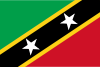 Flag map of Saint Kitts and Nevis