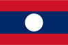 Flag map of Lao People's Democratic Republic