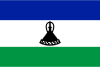 Flag map of Lesotho