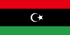 Flag map of Libya