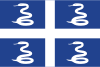 Flag map of Martinique