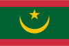 Flag map of Mauritania