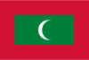 Flag map of Maldives