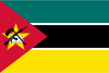 Flag map of Mozambique