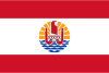 Flag map of French Polynesia