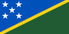 Flag map of Solomon Islands