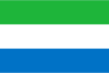 Flag map of Sierra Leone
