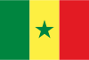 Flag map of Senegal