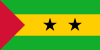 Flag map of Sao Tome and Principe