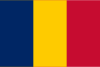 Flag map of Chad