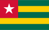 Flag map of Togo