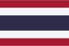 Flag map of Thailand