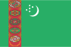 Flag map of Turkmenistan
