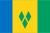 Flag map of Saint Vincent and the Grenadines