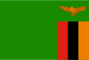 Flag map of Zambia