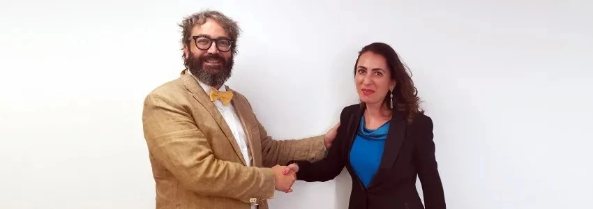 Juancho Arregui, CEO of Brickfy, and Roxana Mohammadian-Molina, CSO at Blend Network